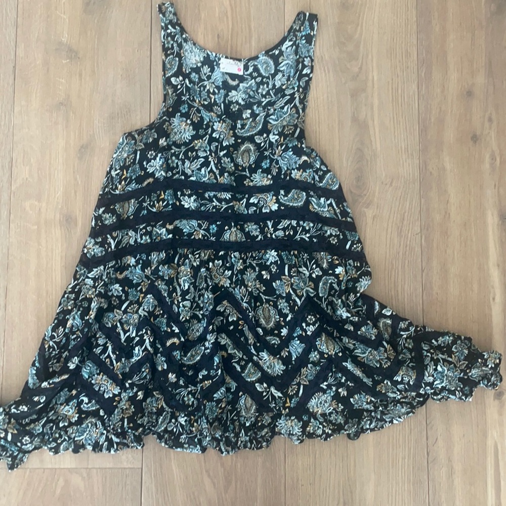 Free People Voile & Lace Trapeze Slip Dress